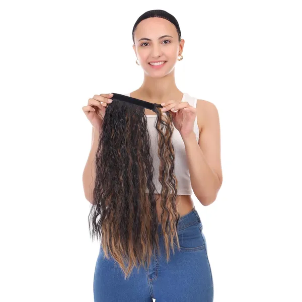 Browngoldenmix_20-Inch_Long_Synthetic_Hair_Ponytail_Extension_With_Velcro_Tape_And_Clip-In_Design_For_Effortless_Volume_Boost_Comfortable_Fit_And_Quick_Stylish_Hair_Transformations_(_&_Golden_Mix)_For_Women
