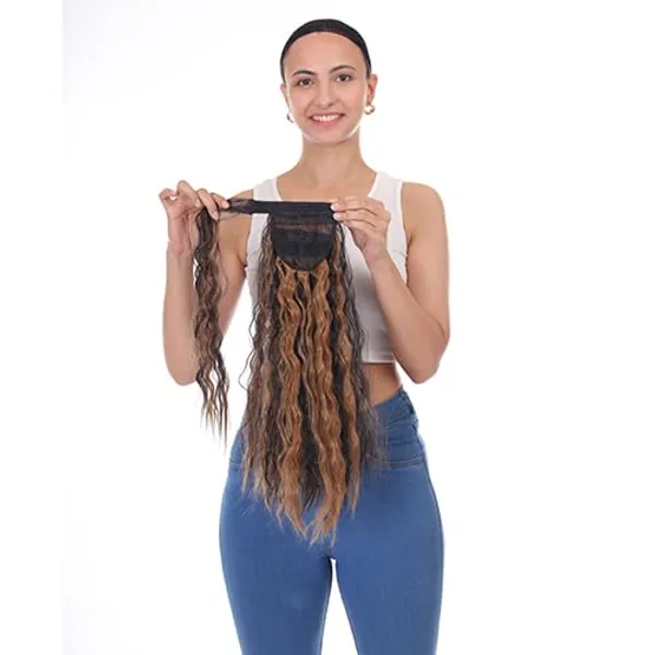 Browngoldenmix_20-Inch_Long_Synthetic_Hair_Ponytail_Extension_With_Velcro_Tape_And_Clip-In_Design_For_Effortless_Volume_Boost_Comfortable_Fit_And_Quick_Stylish_Hair_Transformations_(_&_Golden_Mix)_For_Women