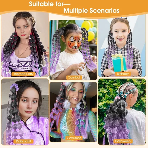 Synthetic_Bubble_Ponytail_Hair_Extension