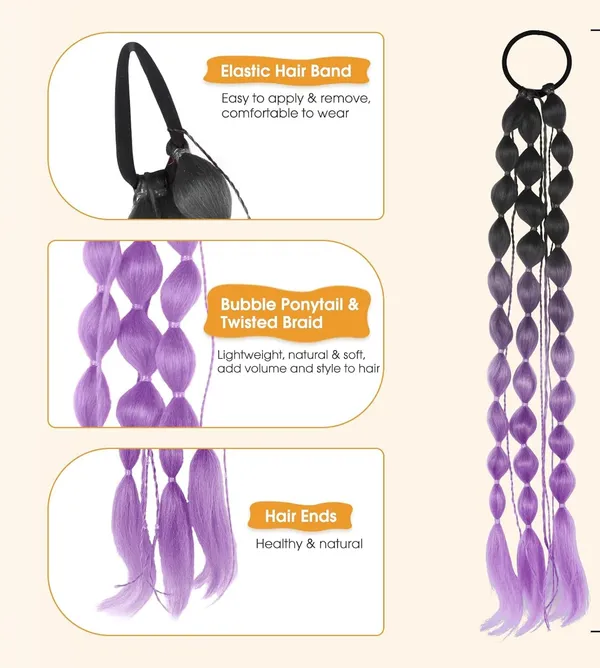 Synthetic_Bubble_Ponytail_Hair_Extension