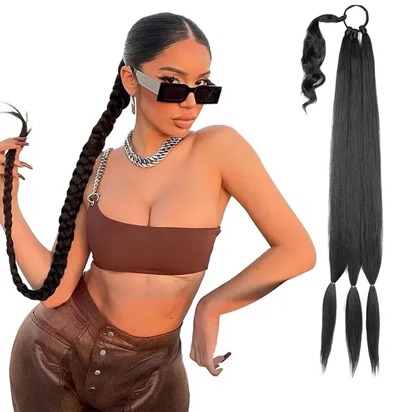 Synthetic_Braided_Ponytail_Hair_Extension