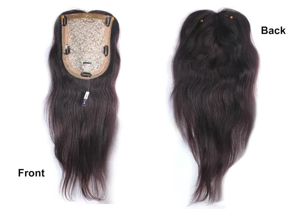 Dark_Brown_Premium_Hair_Topper_By_Double_Skin_Silk_Base_100%_Human_Hair_24-Inch_Length_Clip-On_Design_Dark_Shades_For_Seamless_Volume_And_Coverage_(8X6_Inch)_For_Women