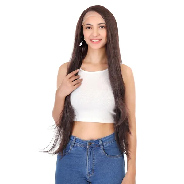 Brown_Lace_Front_Wigs_Natural_Synthetic_Medium_Straight_Soft_&_Shiny_Hair_Lace_Wig-_28_Inch_For_Women