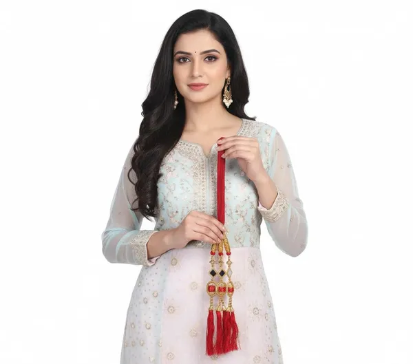 Red_Hair_Parranda_30-Inch_Long_Traditional_Mirror_Zari_Braid/Choti_Elegant_Punjabi_Choti_For_Perfect_For_Cultural_Festive_&_Bridal_Hairstyles_For_Women