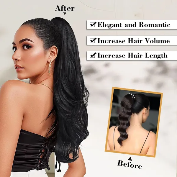 Brown_Ponytail_Extension_With_Claw_Clip_25-Inch_Synthetic_Long_Wavy_Soft_Hair_Fake_Ponytail_For_Women