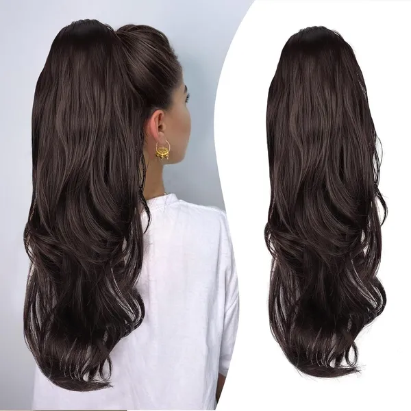 Brown_Ponytail_Extension_With_Claw_Clip_25-Inch_Synthetic_Long_Wavy_Soft_Hair_Fake_Ponytail_For_Women