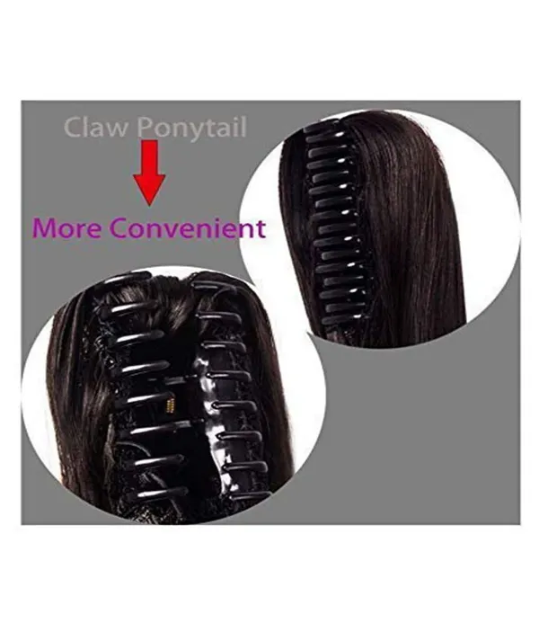 Black_Claw_Hair_Extension_12_Inch_Short_Synthetic_Wavy_Ponytail_Hair_Extension_For_Curly_Hair_Ponytail_With_Secure_Clip_Claw_Natural-Looking_Long_Hairpiece_For_Easy_Styling_For_Women