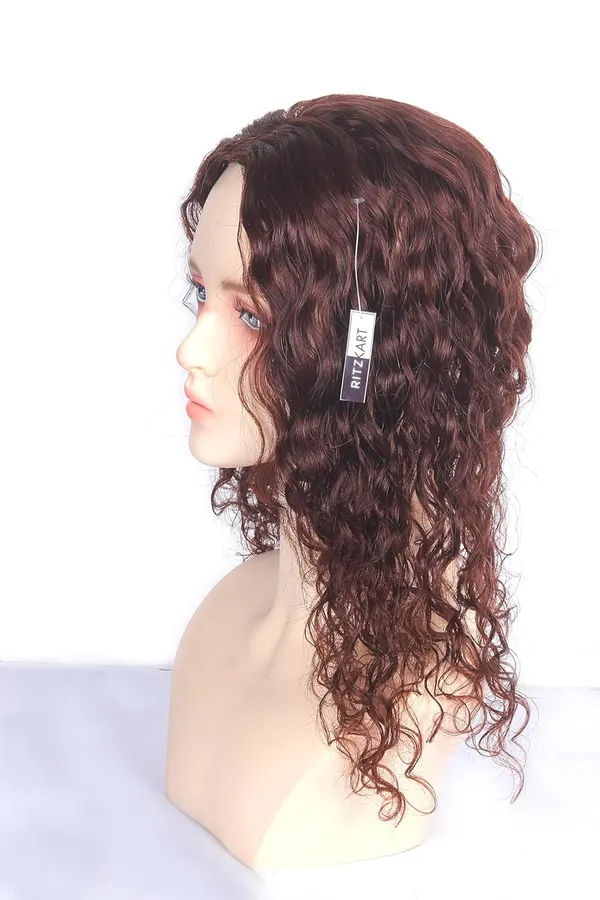 Brown_Hair_Topper_Human_Hair_Natural_Silk_Base_Remy_Hair_Clip-On_Topper_With_Soft_Curly_Texture_14X13_Cm_Base_For_Volume_&_Coverage_Lightweight_&_Comfortable_Wear_(18_Inch)_For_Women