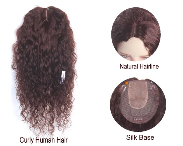 Brown_Hair_Topper_Human_Hair_Natural_Silk_Base_Remy_Hair_Clip-On_Topper_With_Soft_Curly_Texture_14X13_Cm_Base_For_Volume_&_Coverage_Lightweight_&_Comfortable_Wear_(18_Inch)_For_Women