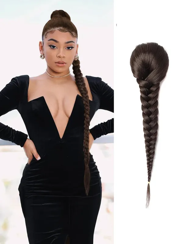 Brown_Fishtail_Braid_Ponytail_Extension_16-Inch_Natural_Synthetic_Hair_With_Hair_Bun_Braid_Design_Elastic_Thread_Attacht_For_Secure_Fit_Perfect_For_Seeking_Effortless_Style_And_Volume_For_Women