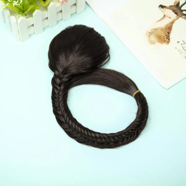 Brown_Fishtail_Braid_Ponytail_Extension_16-Inch_Natural_Synthetic_Hair_With_Hair_Bun_Braid_Design_Elastic_Thread_Attacht_For_Secure_Fit_Perfect_For_Seeking_Effortless_Style_And_Volume_For_Women