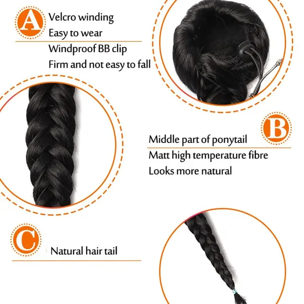 Brown_Fishtail_Braid_Ponytail_Extension_16-Inch_Natural_Synthetic_Hair_With_Hair_Bun_Braid_Design_Elastic_Thread_Attacht_For_Secure_Fit_Perfect_For_Seeking_Effortless_Style_And_Volume_For_Women