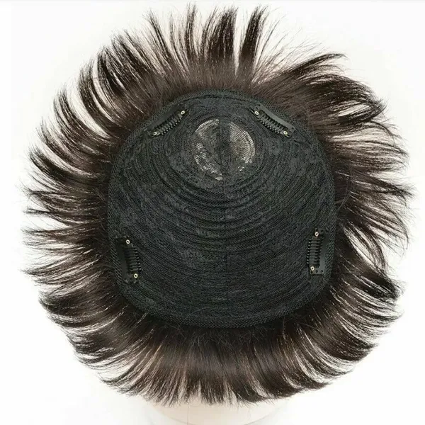 Dark_Brown_Topper_Clip-On_Hairpiece_Dark_Premium_Fiber_Mix_Great_-Quality_Lace_Top_Wig_Natural_Look_&_Comfortable_Fit_16X18_Cm_For_Full_Coverage_&_Confidence_For_Women