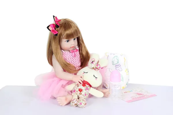 Pink_Newborn_Baby_Girl_Doll_Realistic_18-Inch_Full_Body_Soft_Silicone_Material_Lifelike_Reborn_Infant_With_Hand-Painted_Details_Rooted_Hair_And_Adorable_Toy_Accessory_For_Collectors_Or_Gift_Giving_For_Women
