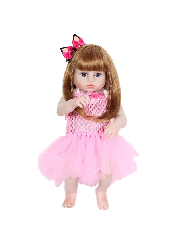 Pink_Newborn_Baby_Girl_Doll_Realistic_18-Inch_Full_Body_Soft_Silicone_Material_Lifelike_Reborn_Infant_With_Hand-Painted_Details_Rooted_Hair_And_Adorable_Toy_Accessory_For_Collectors_Or_Gift_Giving_For_Women