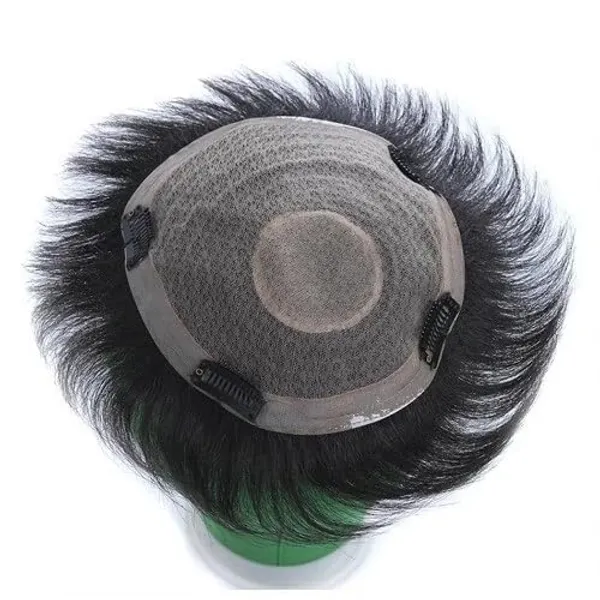 Black_Pre-Cut_Hair_Topper_Clip-On_Patch:_Freestyle_No_Glue/Tape_Needed_Easy_To_Remove_&_Fit_No_Salon_Maintenance_Invisible_Hairline_Double_Layer_Natural_Human_Hair._By_(18_X_20_Cm)_For_Women