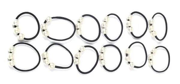 Black_Rubber_Band_Set_Of_24_Pcs_Includes_12_Large_&_12_Small_Elastic_Hair_Bands_With_Elegant_Pearl_Design_No_Damage_Soft_Ponytail_Holders_Gentle_Grip_For_Thick_&_Thin_Hair_Stylish_&_Comfortable_Hair_Accessories_For_Daily_Use_For_Women