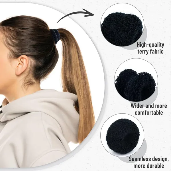 Black_Rubber_Band_Set_Of_24_Pcs_Includes_12_Large_&_12_Small_Elastic_Hair_Bands_With_Elegant_Pearl_Design_No_Damage_Soft_Ponytail_Holders_Gentle_Grip_For_Thick_&_Thin_Hair_Stylish_&_Comfortable_Hair_Accessories_For_Daily_Use_For_Women