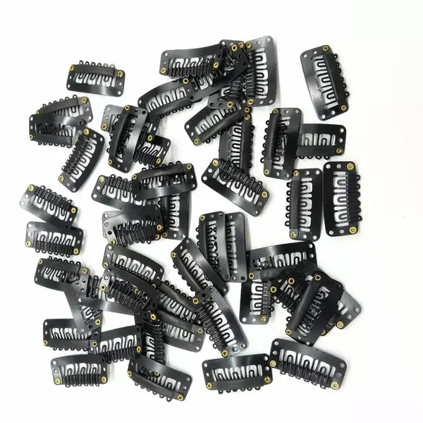 Black_Hair_Clips_For_Extension_12_Pc_(_2.2_Cm_(U_Type))_For_Women_(Set_Of_12_Pcs)