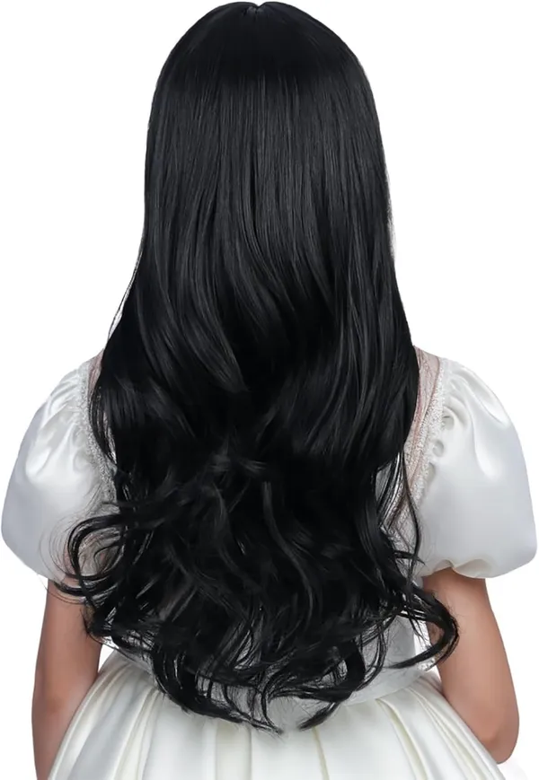 Black_Wavy_Soft_Synthetic_Fiber_Hair_With_Front_Fringe_Style_22-Inch_Wig_Adjustable_19-Inch_Cap_With_Inner_Hook_For_Comfortable_Fit_Long_Lightweight_Wig_For_Small_Head_Sizes_&_Dress-Up_Fun_For_Women