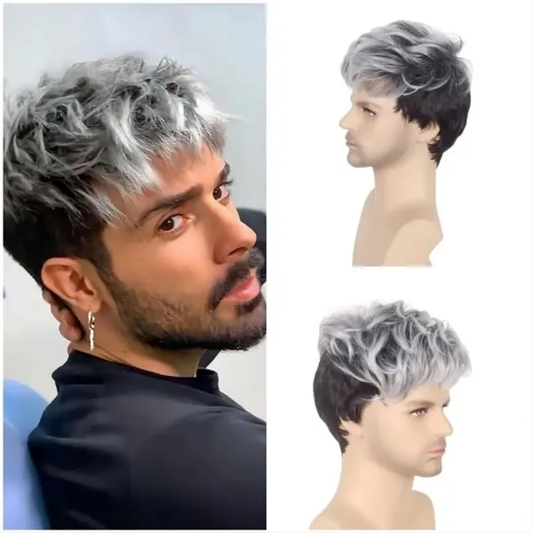 Men's_Two-Tone_Synthetic_Hair_Wig