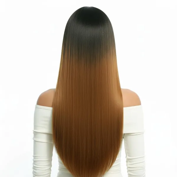 Golden_And_Black_Hair_Wig_Soft_Synthetic_Fiber_28_Inch_Long_Straight_Ombre_Hair_Wig_For_Real_Look_2_Tone_Centre_Part_Full_Head_Wig_With_23_Cm_Adjustable_Cap_No_Tape_No_Glue_Comfortable_For_Special_Occasions_For_Women