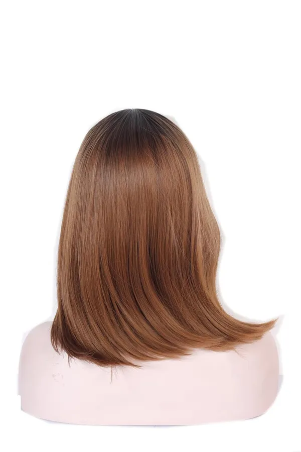 Dark_Brown_And_Golden_Mix_Hair_Wig_Ombre_Style_21_Inch_Shoulder-Length_Bob_Cut_Straight_Dark_&_Golden_Mix_Air_Bangs_Realistic_Double_Skin_Base_For_Women
