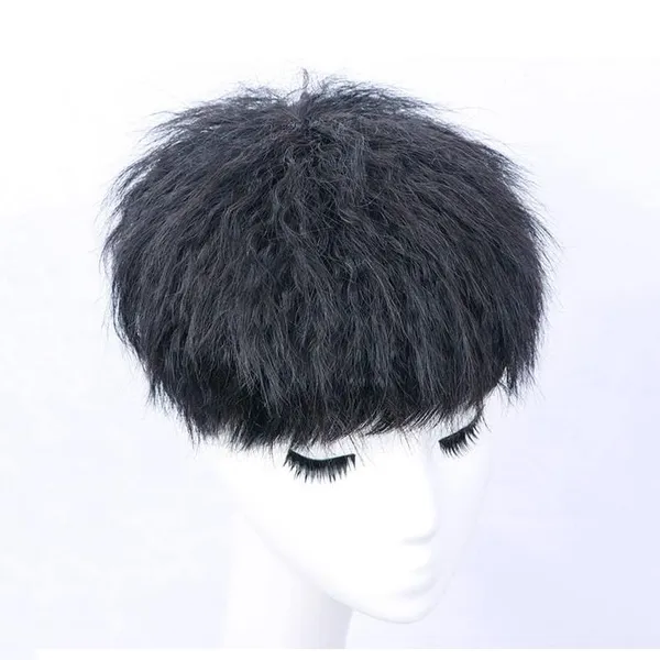 Black_Hair_Topper_With_Perm_Cut_Style_Natural_Clip-On_Bald_Spot_Coverage_Patch_Lightweight_&_Comfortable_Easy_To_Attach_&_Remove_Natural-Looking_Premium_Human_Hair_Wig_For_Thinning_Hair_Solution_(18_X_20_Cm)_For_Women