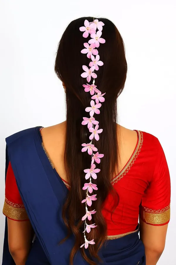 Dark_Pink_Artificial_Flowers_Hair_Accessory_38_Inch_Garland_String_Long_Realistic_Floral_Vine_For_Bridal_Hair_Styling_Wedding_&_Festive_Decoration_Mandap_Backdrop_Stage_Decor_Home_Decoration_(Dark_Pink)_For_Women