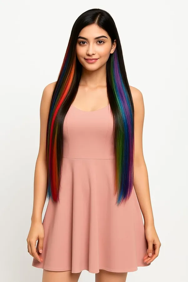 Pink_Clip_On_Human_Hair_Streaks_For_18-22_Inch_Straight_Highlight_Hair_Extensions_Easy_To_Attach_&_Remove_Temporary_Hair_Dye_Alternative_Stylish_Hair_Streaks_(20_Inch_)_For_Women