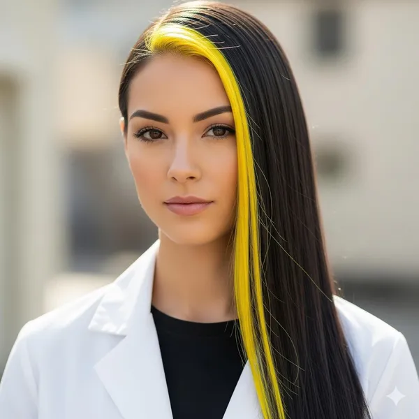 Yellow_Clip_On_Human_Hair_Streaks_For_18-22_Inch_Straight_Highlight_Hair_Extensions_Easy_To_Attach_&_Remove_Temporary_Hair_Dye_Alternative_Stylish_Hair_Streaks_(_20_Inch_)_For_Women