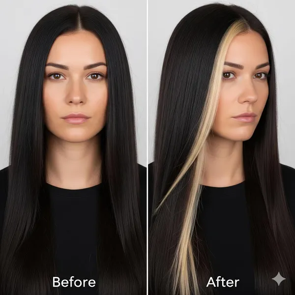 Blond_Clip_On_Human_Hair_Streaks_For_18-22_Inch_Straight_Highlight_Hair_Extensions_Easy_To_Attach_&_Remove_Temporary_Hair_Dye_Alternative_Stylish_Hair_Streaks_(20_Inch_)_For_Women