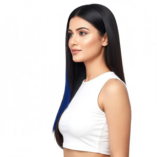 Navy_Blue_Clip_On_Human_Hair_Streaks_For_18-22_Inch_Straight_Highlight_Hair_Extensions_Easy_To_Attach_&_Remove_Temporary_Hair_Dye_Alternative_Stylish_Hair_Streaks_(22_Inch_)_For_Women