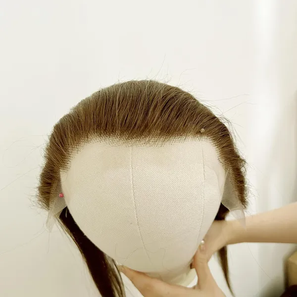 Light_Brown_Front_Hairline_Topper_With_Hd_Transparent_Lace_Frontal_20_Inch_Human_Hair_Forehead_Coverage_Topper_For_No_Clips_Invisible_Wire_Natural_Hair_Patch_(Light_13X2)_For_Women