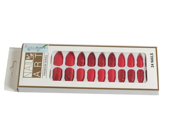 Red_Fake_Nails_false_Nails_Stick_On_Kit_Korean_Nail_Art_Extension_With_Glitter_Tips_Classy_Press_On_Nails_Sparkle_Designs_Nail_Polish_Set_For_Women_(Set_Of_24_Pcs)