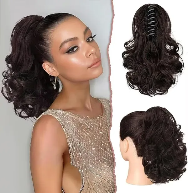Light_Brown_Claw_Hair_Extension_12_Inch_Short_Synthetic_Wavy_Ponytail_Hair_Extension_For_Curly_Hair_Ponytail_With_Secure_Clip_Claw_Natural-Looking_Long_Hairpiece_For_Easy_Styling_(6A)_For_Women