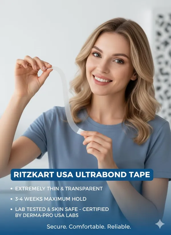 White_Ultrabond_Shine-Less_Extra_Hold_Hair_Patch_Double-Sided_Strong_Grip_Adhesive_All-Weather_Resistant_Invisible_Wig_Tape_Skin-Safe_Hold_24_Weeks_(Ultra_Bond_Shine_Tape_6Pc)_For_Women