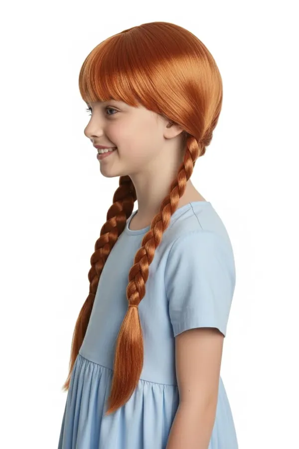 Copper_Golden_With_White_Highlight_Wig_Copper_Golden_With_White_Highlight_Synthetic_18_Inch_Cap_14X16_Inch_Full_Head_Hair_Wig_For_Girl_Party_For_2_Choti_Braid_For_Kid_Little_Baby_Wig_For_Women