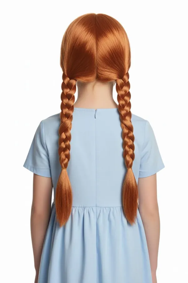 Copper_Golden_With_White_Highlight_Wig_Copper_Golden_With_White_Highlight_Synthetic_18_Inch_Cap_14X16_Inch_Full_Head_Hair_Wig_For_Girl_Party_For_2_Choti_Braid_For_Kid_Little_Baby_Wig_For_Women