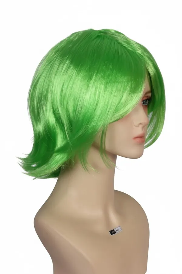 Green_Wig_12_Inch_Short_Straight_Synthetic_Hair_Parrot_Green_Shiny_Fancy_Dress_Wig_For_Children_Easy_Wear_&_Remove_Soft_Hair_Wig_With_2022_Inch_Adjustable_Cap_For_Women