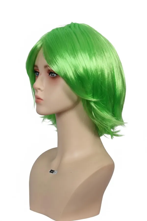Green_Wig_12_Inch_Short_Straight_Synthetic_Hair_Parrot_Green_Shiny_Fancy_Dress_Wig_For_Children_Easy_Wear_&_Remove_Soft_Hair_Wig_With_2022_Inch_Adjustable_Cap_For_Women