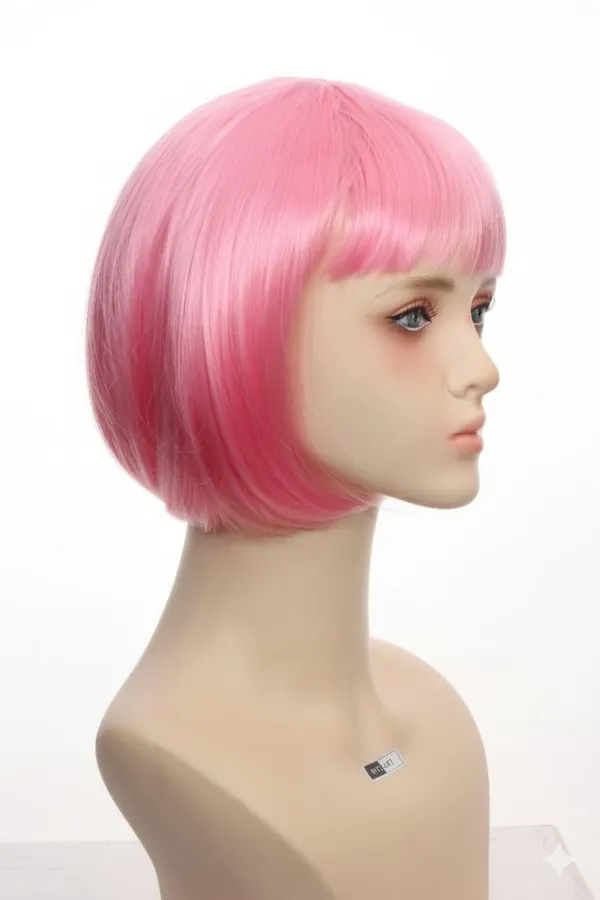 Pink_Wig_Straight_Synthetic_Hair_Short_10_Inch_Fancy_Shiny_Full_Head_Wig_Easy_To_Wear_&_Remove_Party_Wig_Cap_1618_Inch_For_Women