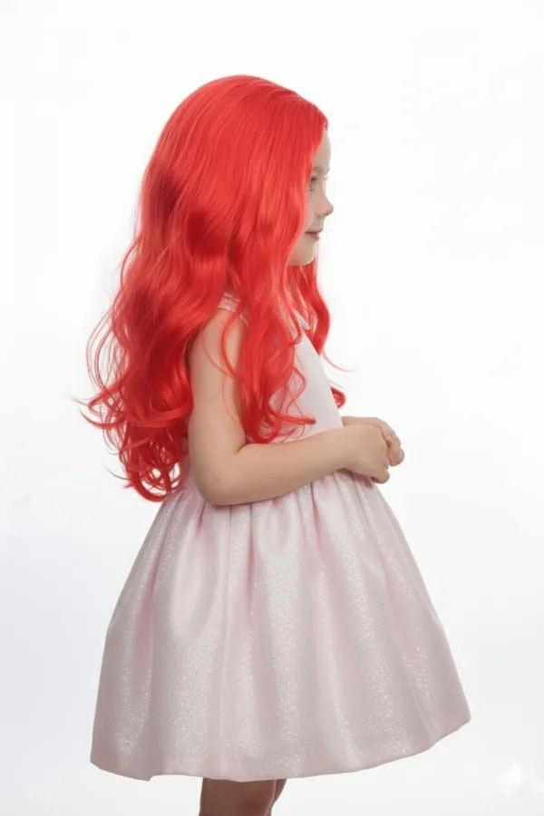 Red_Wig_18_Inch_Shiny_Synthetic_Wavy_Hair_Wig_With_Star_Sticker_Cap_1618_Inch_Hair_With_Center_Part_Design_Wigs_For_Kid_For_Women