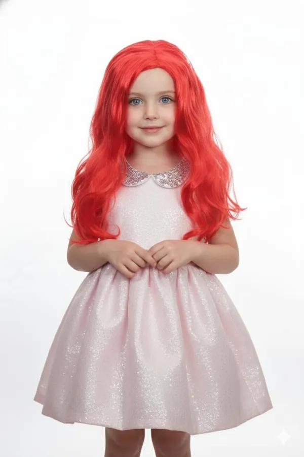 Red_Wig_18_Inch_Shiny_Synthetic_Wavy_Hair_Wig_With_Star_Sticker_Cap_1618_Inch_Hair_With_Center_Part_Design_Wigs_For_Kid_For_Women