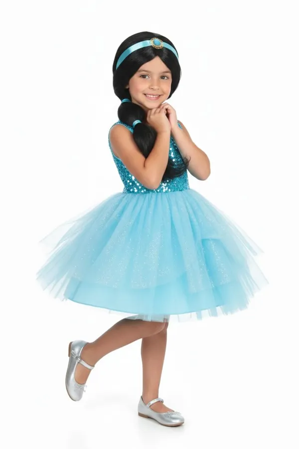Black_Wig_Long_Braid_Princess_Themed_Fancy_Dress_Wig_With_Blue_Satin_Headband_&_Jewel_Soft_Long_For_22_Inch_Synthetic_Hair_Party_&_Dress-Up_For_Women