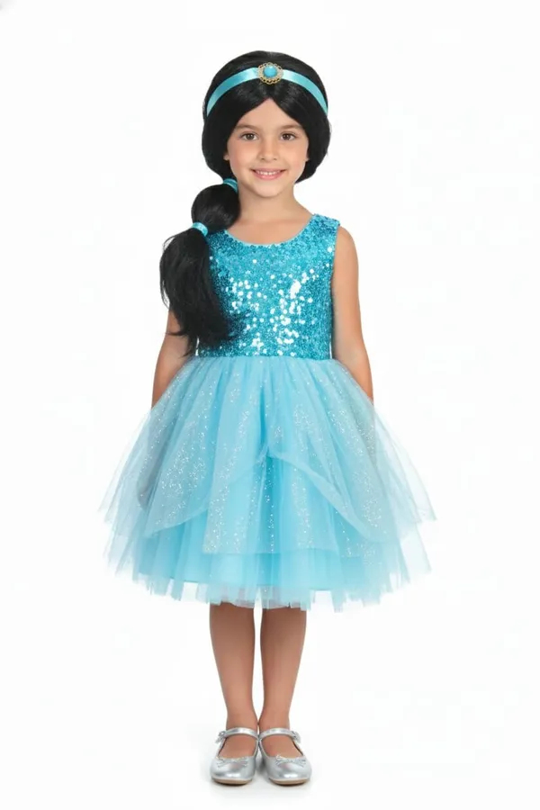 Black_Wig_Long_Braid_Princess_Themed_Fancy_Dress_Wig_With_Blue_Satin_Headband_&_Jewel_Soft_Long_For_22_Inch_Synthetic_Hair_Party_&_Dress-Up_For_Women