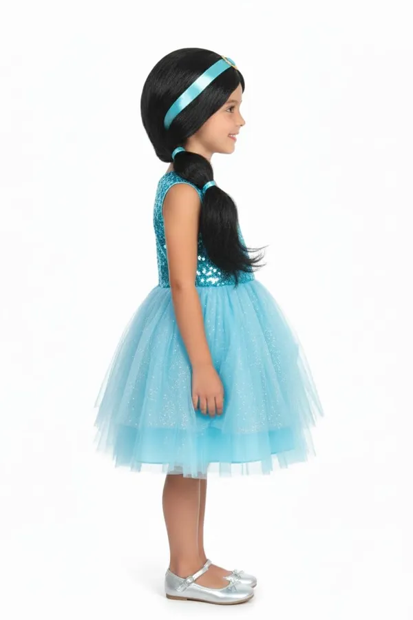 Black_Wig_Long_Braid_Princess_Themed_Fancy_Dress_Wig_With_Blue_Satin_Headband_&_Jewel_Soft_Long_For_22_Inch_Synthetic_Hair_Party_&_Dress-Up_For_Women