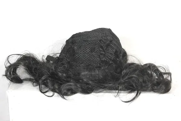 Black_Wig_Fluffy_Synthetic_Hair_20_Inch_Long_Shiny_Wig_Adjustable_Cap_16_Inch_Easy_To_Wear_&_Remove_Perfect_For_Shoot_Functions_Fashion_Shows_&_Casual_Use_For_Women