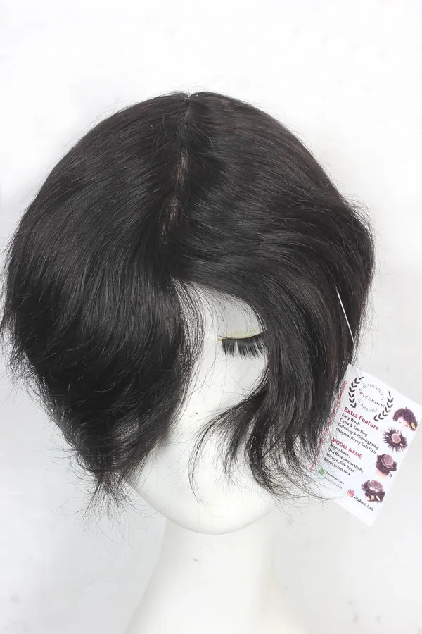 Black_Mirage_Double_Layer_Ultra_Thin_Natural_Skin_Base_Hair_Toupee_For_100%_Remy_Human_Hair_Extra_Protection_Base_Lightweight_Easy-Fit_Hair_Replacet_System_Use_With_Tape_Glue_Or_Clips_(8/6_Inch)_For_Women
