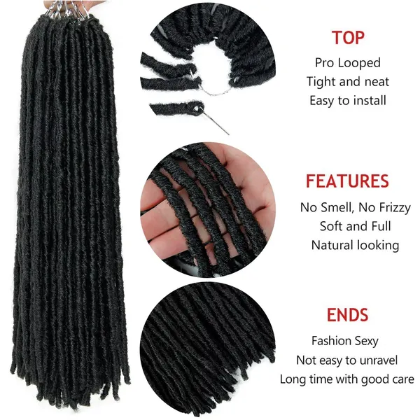 1Black_Faux_Locs_Dreadlock_Extensions_18_Inch_Strands_Synthetic_Soft_Pre-Looped_Crochet_Locs_Thick_Micro_Loc_Braids_Hair_Extensions_For_Easy_Install_Straight_(Pack_Of_18)_For_Women